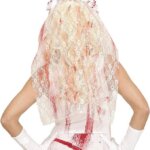 Velo Sposa Insanguinato con Fiori - Widmann