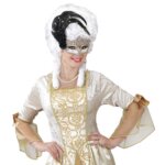 Maschera Gran Galà Macramè con Piume - Widmann