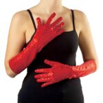 Guanti in Paillettes 41 cm - Widmann