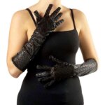 Guanti in Paillettes 41 cm - Widmann
