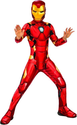 Abito Iron Man con Maschera Tg L 9/10 anni - Rubie' s