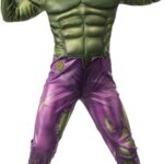 Abito Hulk con Muscoli e Maschera Tg L 7/8 anni - Rubie' s