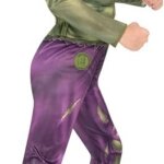 Abito Hulk con Muscoli e Maschera Tg L 7/8 anni - Rubie' s