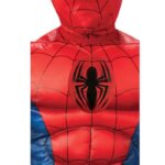 Abito Spiderman con Muscoli e Maschera 7/8 Anni - Rubie' s