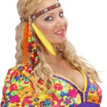 Fascia Hippie con Perline e Piume - Widmann