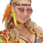 Fascia Hippie con Perline e Piume - Widmann