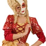 Maschera Marquise De Sade con Bastoncino - Widmann