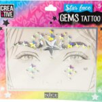 Star Face Gems Tattoo - Nice