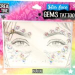 Star Face Gems Tattoo - Nice