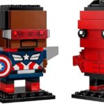 40668 Capitan America & Hulk Rosso Brick Headz - Lego