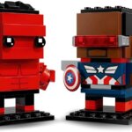 40668 Capitan America & Hulk Rosso Brick Headz - Lego