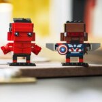 40668 Capitan America & Hulk Rosso Brick Headz - Lego