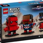 40668 Capitan America & Hulk Rosso Brick Headz - Lego