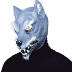 Maschera Lupo con capelli in peluche - Widmann