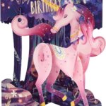 Swing Card Magical Birthday Unicorn - Santoro