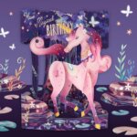 Swing Card Magical Birthday Unicorn - Santoro
