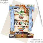 Swing Card Gatto nella Libreria - Santoro