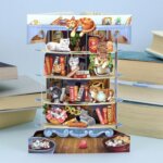 Swing Card Gatto nella Libreria - Santoro