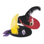 Cappello Moschettiere in Feltro con Piuma - Widmann