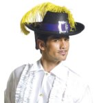 Cappello Moschettiere in Feltro con Piuma - Widmann