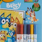 Album Colora con i Numeri Bluey - Crayola