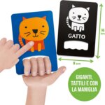 Flashcard Baby Tattili a Contrasto - Headu