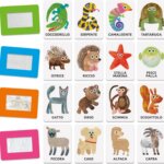 Flashcard Animali Tattili Montessori - Headu