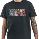 T-Shirt Marvel Logo Character Infill Tg. S - PC Merch