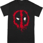 T-Shirt Deadpool Splat Face Tg. L - Pc Merch