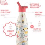 Borraccia Messy Robots Kids 350ml - Cool Bottles