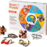 Brain Puzzle 3d Eodden Metal - Recent Toys