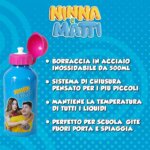 Borraccia Metallo 500 ml Ninna e Matti - Maricart