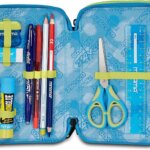 Astuccio 3 Zip Scribbled Flame - Seven