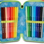 Astuccio 3 Zip Scribbled Flame - Seven