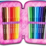 Astuccio 3 Zip Graffiti Girl - Seven