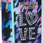 Astuccio 3 Zip Glow Love Girl - Seven
