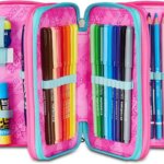Astuccio 3 Zip Glow Love Girl - Seven