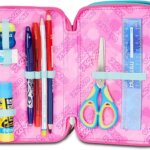 Astuccio 3 Zip Glow Love Girl - Seven