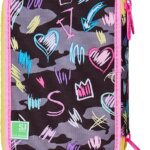 Astuccio 3 Zip SJ Gang Game Led Girl - Seven