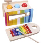 Banchetto Batti Batti e Xilofono Legno - Tooky Toy