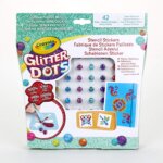 Glitter Dots Stencil Adesivi - Crayola