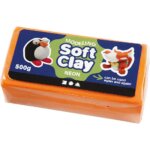 Soft Clay Neon Pasta modellabile Arancio 500g - Creativ Co
