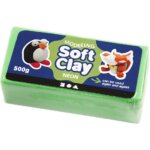 Soft Clay Neon Pasta modellabile Verde 500g - Creativ Comp
