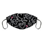 Mascherina Nero Fucsia Tg. M - Daddato