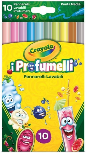 10 Pennarelli Superpunta Lavabili Profumelli - Crayola