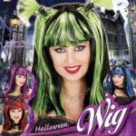 Parrucca Halloween c-Ragni e Pipistrelli - Widmann