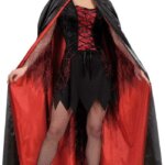 Mantello Rosso-Nero Foderato in Raso - Widmann