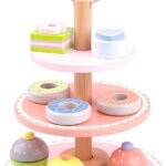 Alzatina Dolci in Legno Rosa - ITN La Giraffa