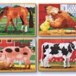 Puzzle Legno Animali Fattoria - Melissa Doug
