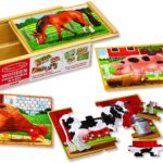 Puzzle Legno Animali Fattoria - Melissa Doug